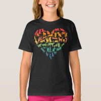 Coeur des chats Amoureux des chats Colorful Animau