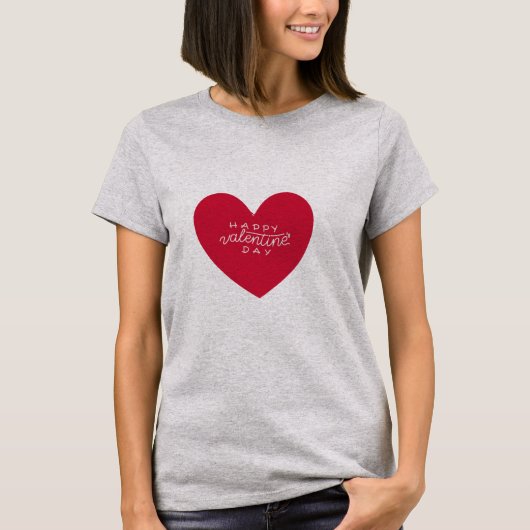 T-shirt Coeur des femmes Heureuses Saintes-Valentin (Devant)
