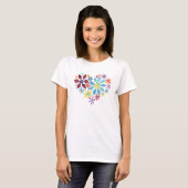 T-shirt Coeur des fleurs (Devant entier)
