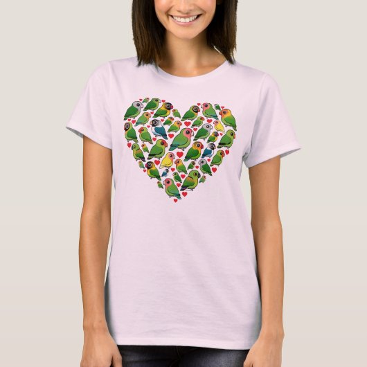 T-shirt Coeur des perruches (Devant)