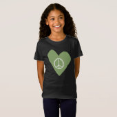 T-Shirt Coeur des signes de paix (Devant entier)