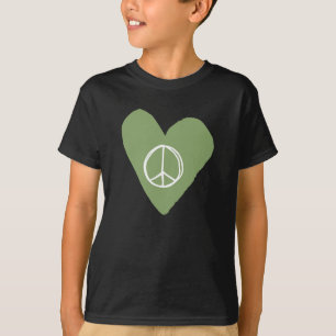 T-shirt Coeur des signes de paix
