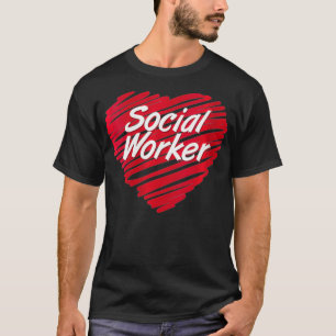 T-shirt Coeur des travailleuses sociales pour l'école de p
