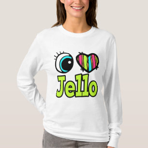 T-shirt Coeur des yeux lumineux J'aime Jello