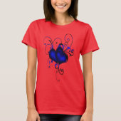 T-shirt Coeur design Art pour la mode (Devant)