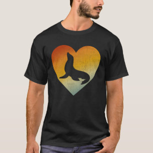 T-shirt Coeur désorganisé Style rétro Hommes Femmes Lion d