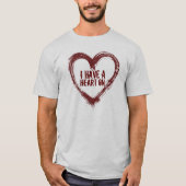 T-shirt Coeur dessus (Devant)