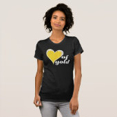 T-shirt Coeur d'or (Devant entier)