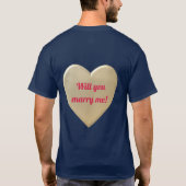 T-shirt coeur d'or (Dos)