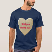 T-shirt coeur d'or (Devant)