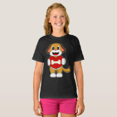 T-shirt Cœur d'os de chien (Devant entier)