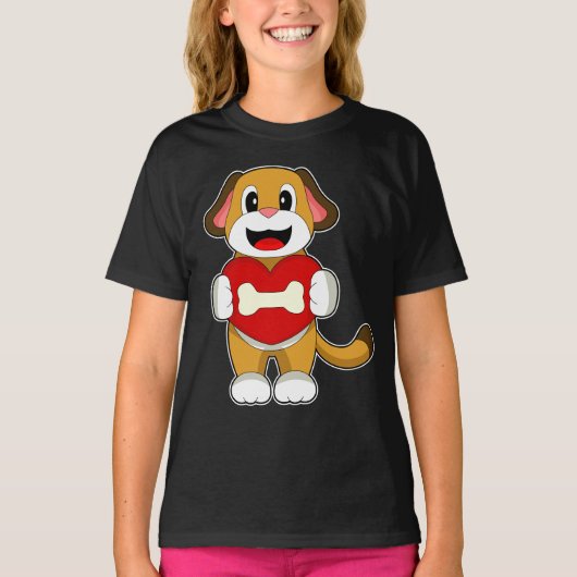 T-shirt Cœur d'os de chien (Devant)