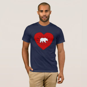 T-shirt Coeur d'ours de style de Keith Haring