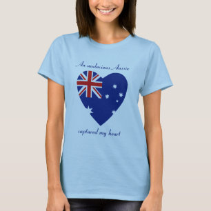 T-Shirt Cœur Drapeau Australie
