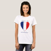T-Shirt Cœur Drapeau de Guyane (Devant entier)