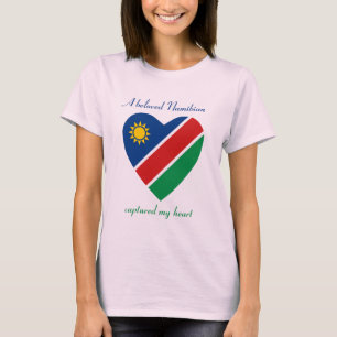 T-Shirt Cœur Drapeau de Namibie