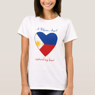 T-Shirt Cœur Drapeau des Philippines
