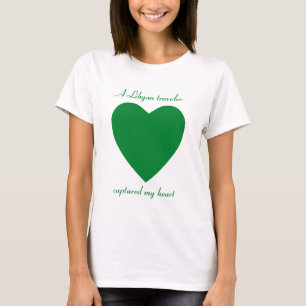 T-Shirt Cœur Drapeau Libye