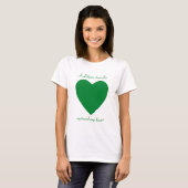 T-Shirt Cœur Drapeau Libye (Devant entier)