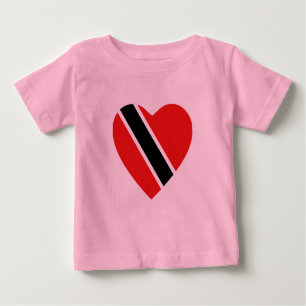 T-shirt Coeur Drapeau Trinité-et-Tobago