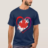 T-shirt Coeur du Canada (Devant)