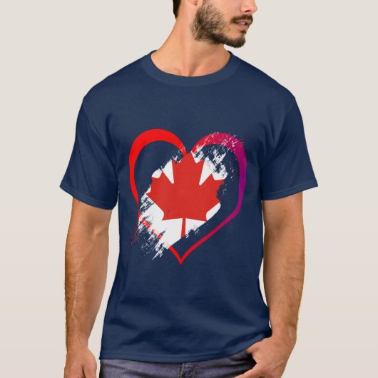 T-shirt Coeur du Canada (Devant)