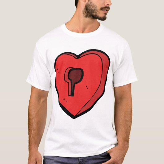 T-shirt Coeur du clavier (Devant)
