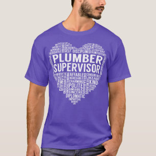 T-shirt Coeur du contrôleur du plombier