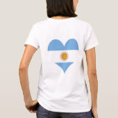 T-shirt Coeur du drapeau argentin (Dos)