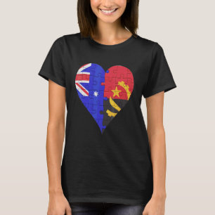 T-shirt Coeur du drapeau australien