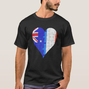 T-shirt Coeur du drapeau australien