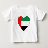 T-shirt Coeur du drapeau des EAU (Devant)