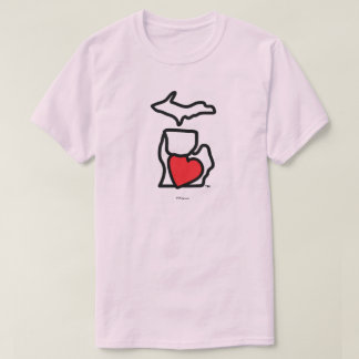 T-shirt Coeur du Michigan
