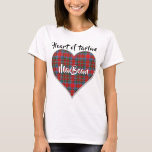 T-shirt Cœur du tartan du clan MacBean MacBain