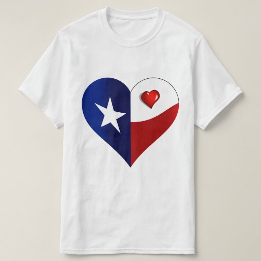 T-shirt Coeur du Texas (Design devant)