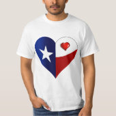 T-shirt Coeur du Texas (Devant)