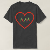 T-shirt Coeur du trader (Design devant)