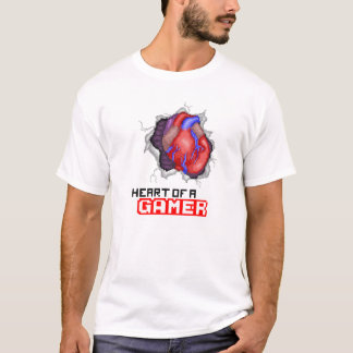 T-shirt Coeur d'un Gamer