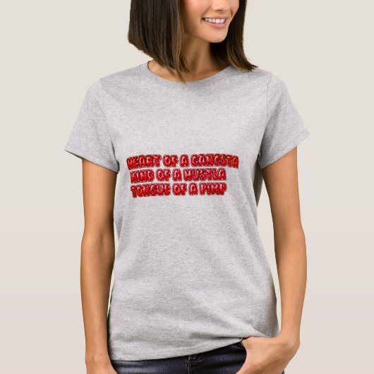 T-shirt Coeur D'Un Gangsta (Devant)