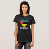 T-shirt Coeur en détresse Mozambique Drapeau Hommes Femmes (Devant entier)
