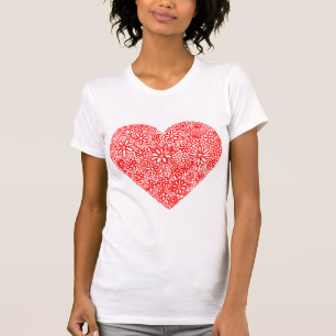 T-shirt Coeur encombré - Customisé