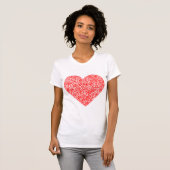 T-shirt Coeur encombré - Customisé (Devant entier)