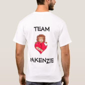 T-shirt coeur, ÉQUIPE (Dos)