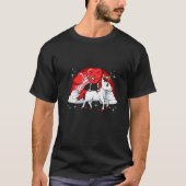 T-shirt Coeur équitation Unicorn Valentines Jour mignon Ma (Devant)