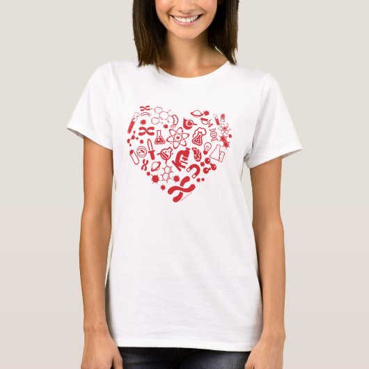T-shirt Coeur Espace Et Science (Devant)