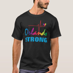 T-shirt Coeur fort LGBT d'impulsion d'arc-en-ciel