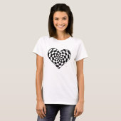 T-shirt Coeur funky punk (Devant entier)