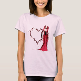 T-shirt Coeur gothique
