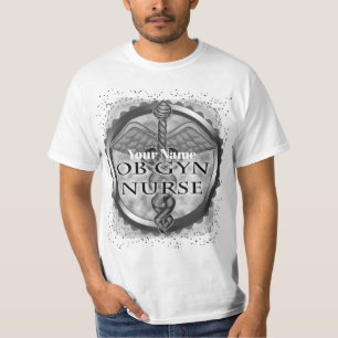 T-shirt Coeur gris ObGyn Nurse
