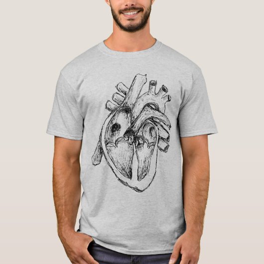 T-shirt Coeur humain (Devant)